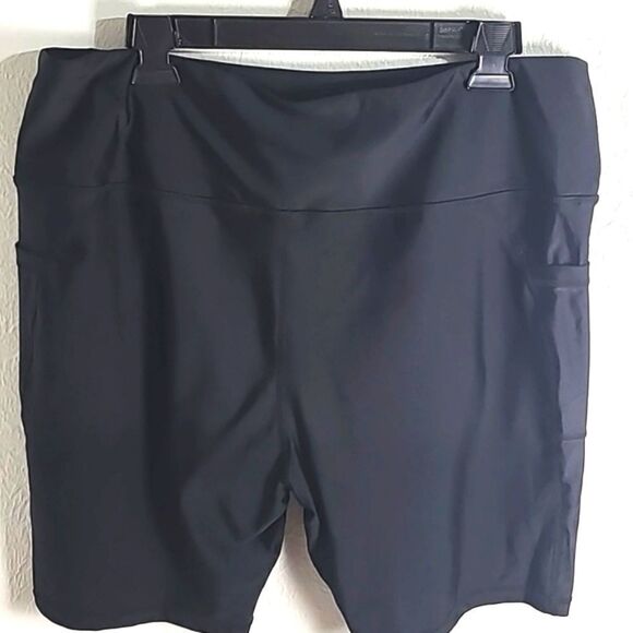Black Thigh Shaper Shorts, Side Pockets, Size XXXL, NWT - Picture 5 of 9